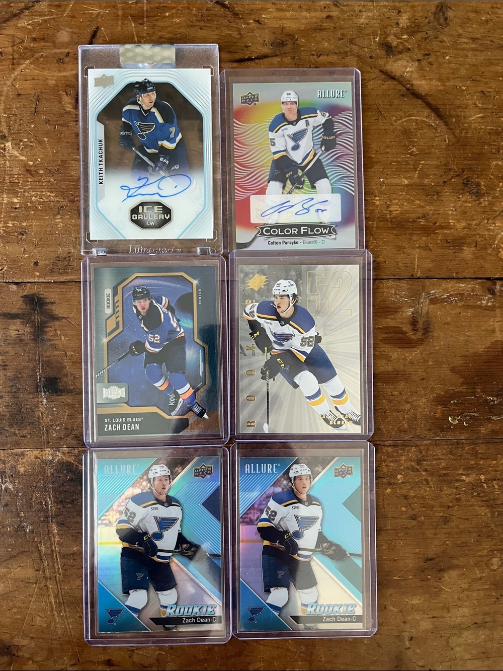 💎 St Louis Blues (6) card lot 💎